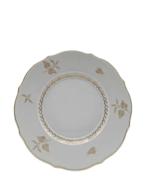 GINORI 1735 Elegance leaf-print plate