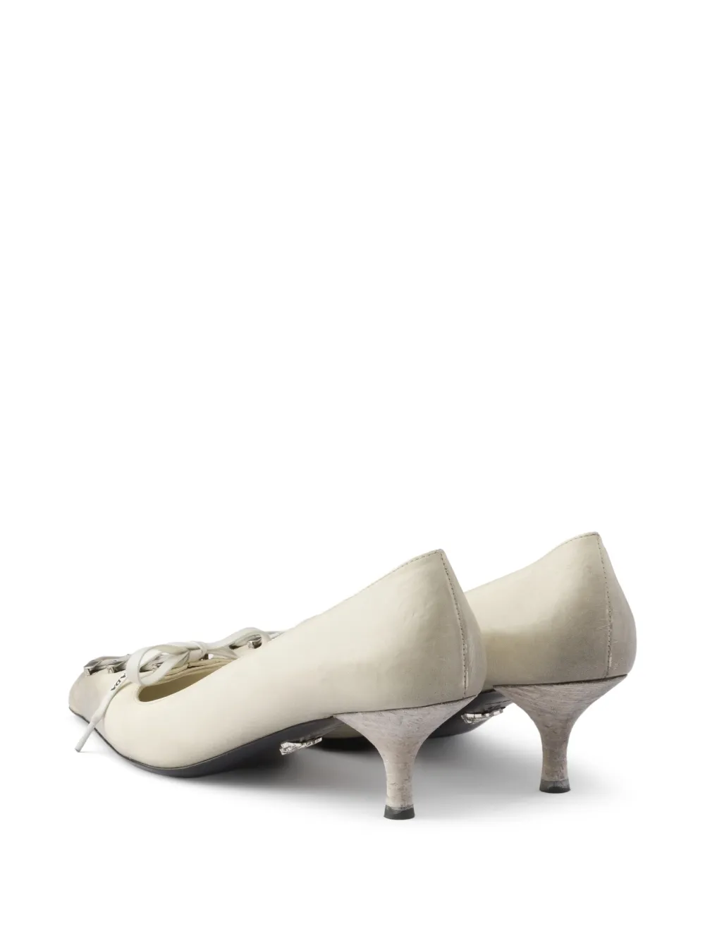 Prada Leren pumps Beige