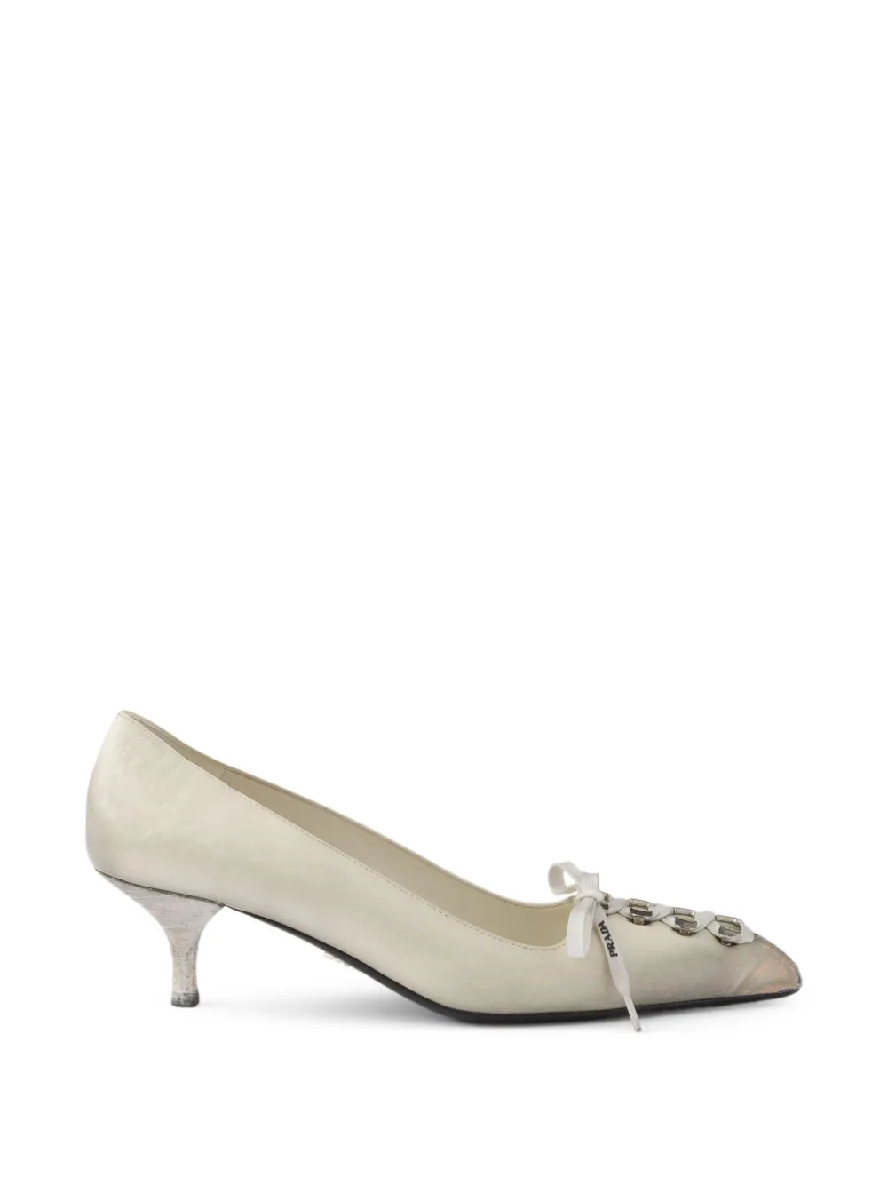 Prada antiqued leather pumps | Neutrals | Image 1