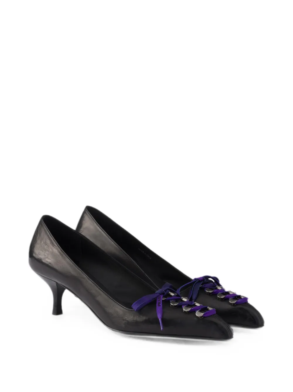 Prada Leren pumps Zwart