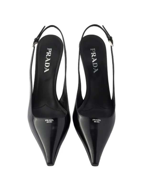 時雨観測_ PRADAポンテッドトゥ パンプス 時雨観測_ PRADA
