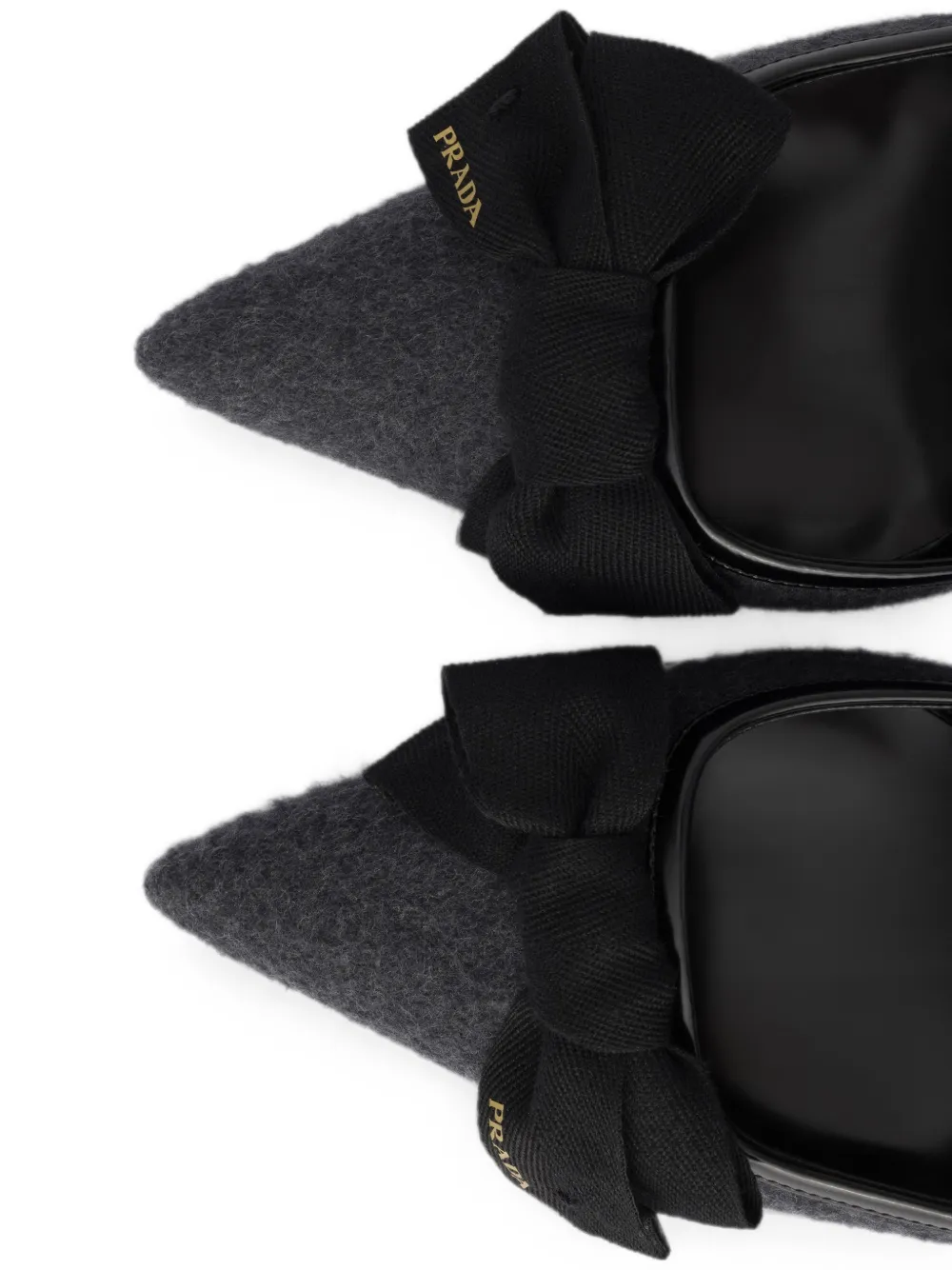 Prada fabric slingback pumps Grijs