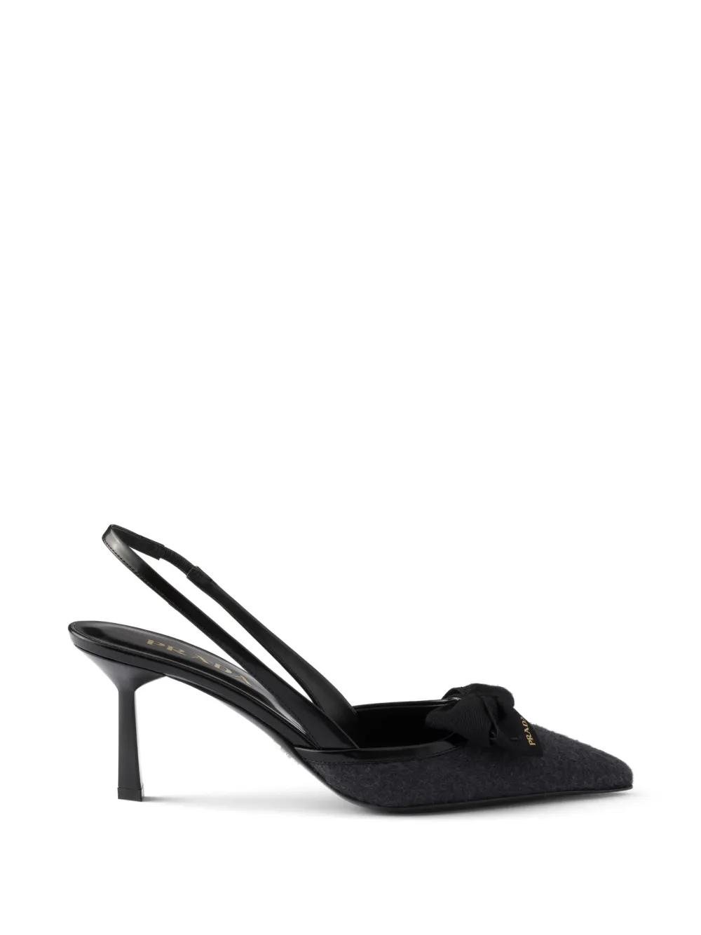 Prada fabric slingback pumps - Grey