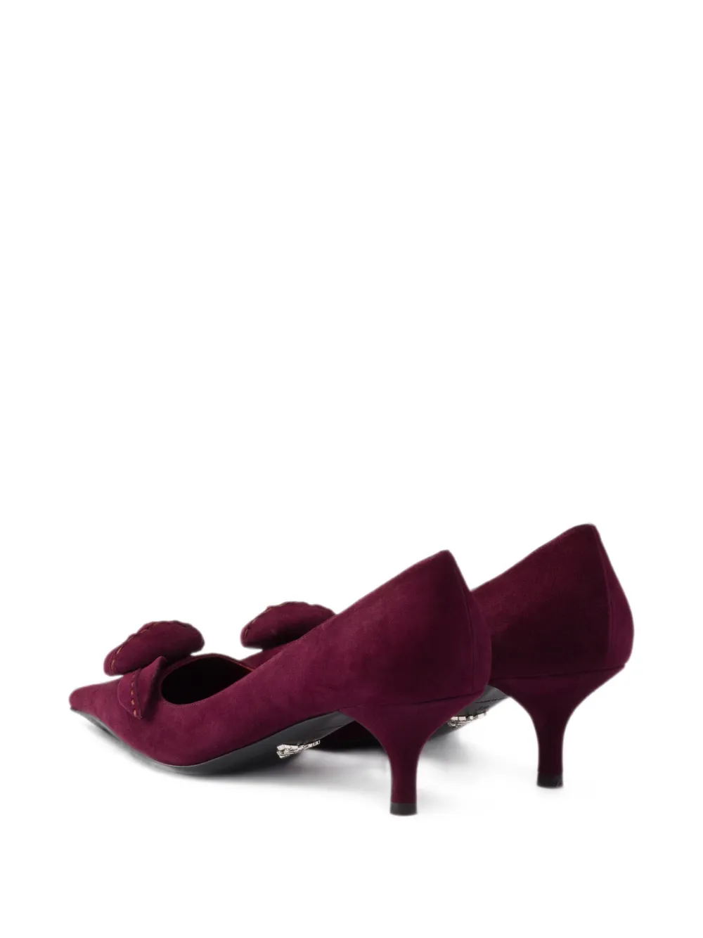 Prada suede pumps Paars