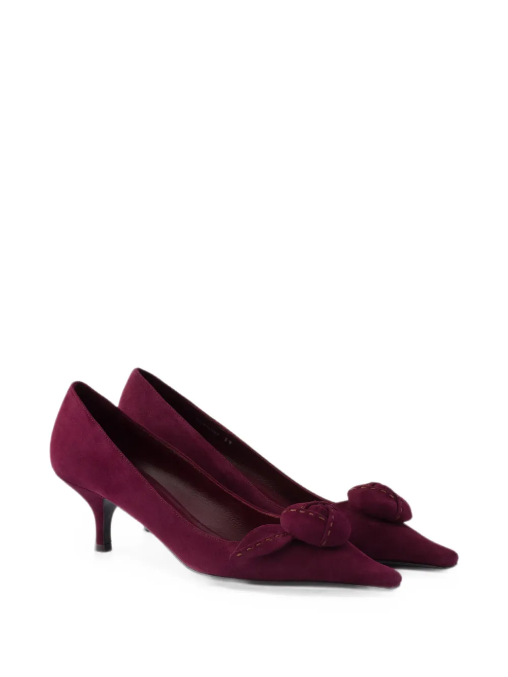 Prada suede pumps Paars
