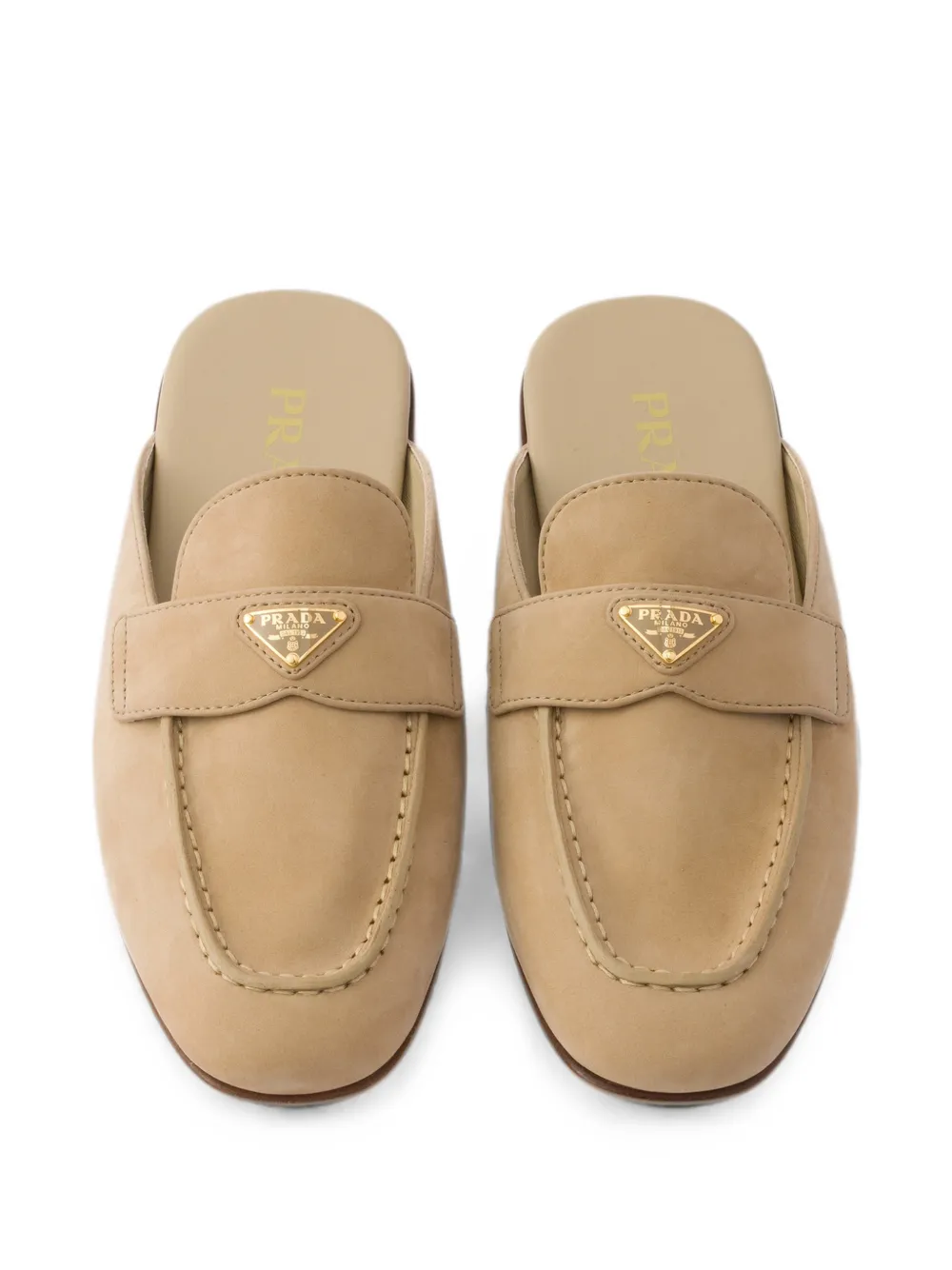 Prada nubuck mules Beige