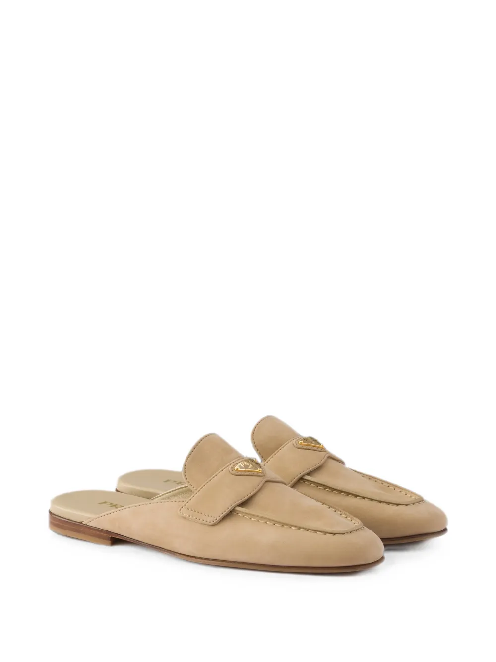 Prada nubuck mules Beige