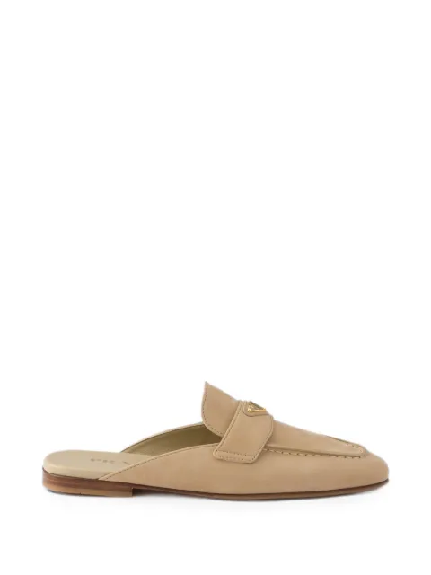 Prada nubuck mules