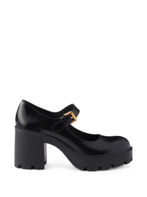 Prada brushed leather pumps