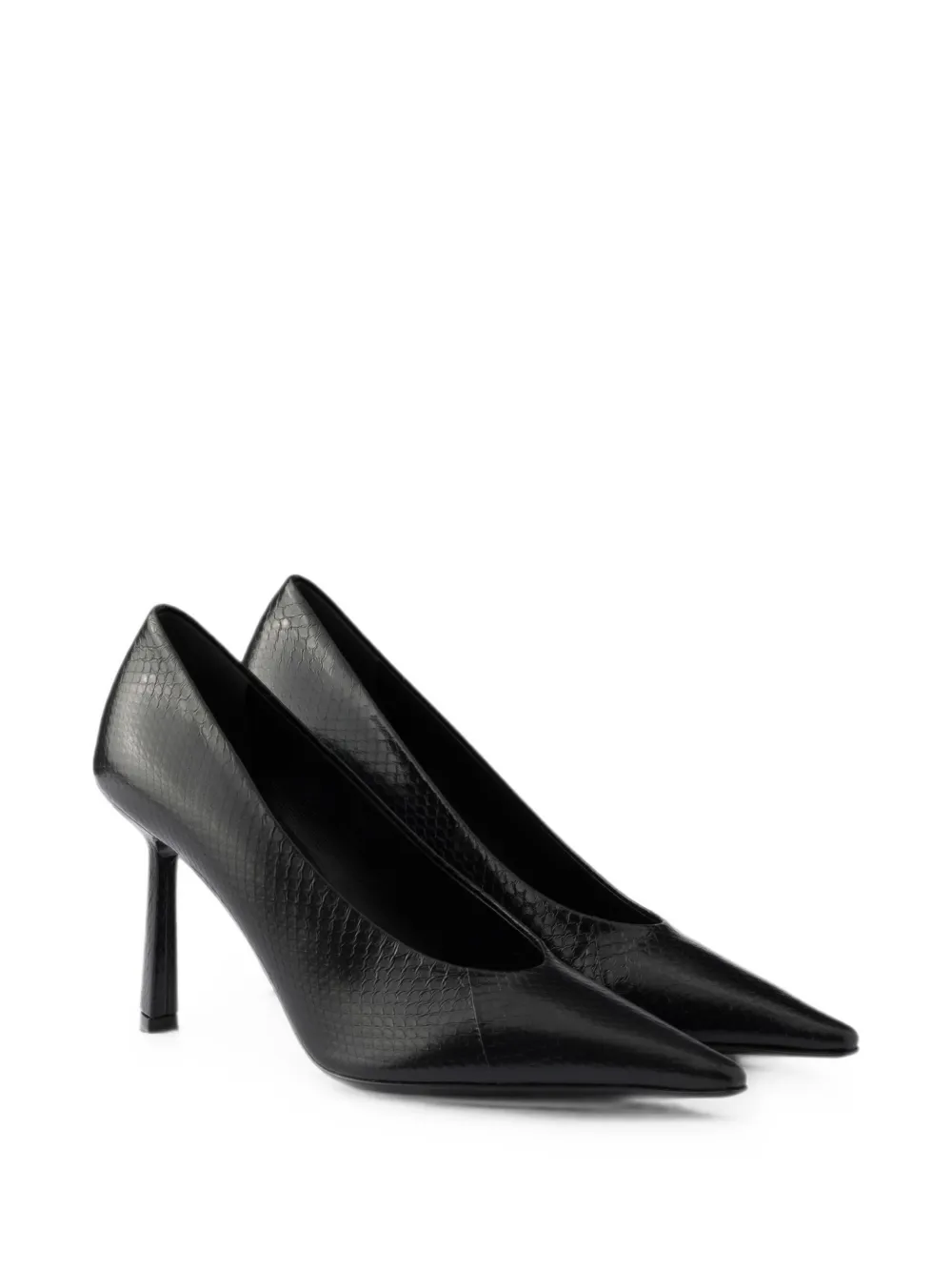 Prada Ayres leren pumps met puntige neus Zwart