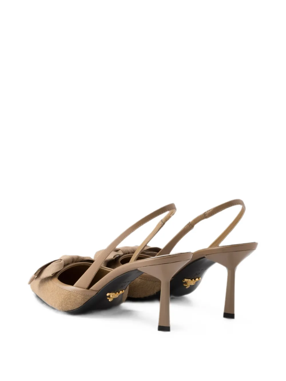 Prada fabric slingback pumps Bruin