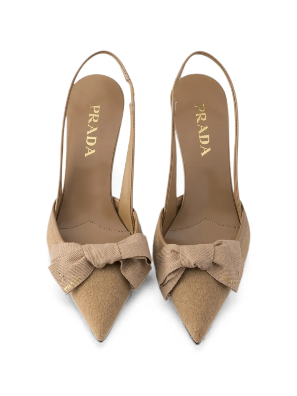 Prada fabric slingback pumps Bruin