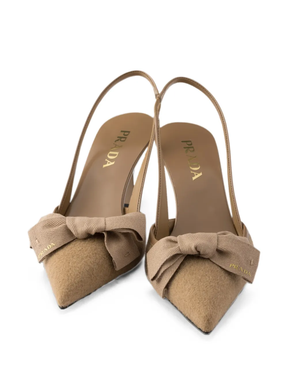 Prada fabric slingback pumps Bruin