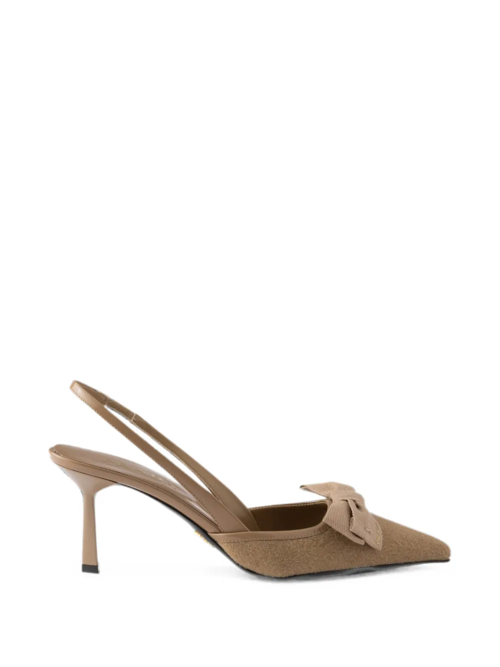 Prada fabric slingback pumps - Brown
