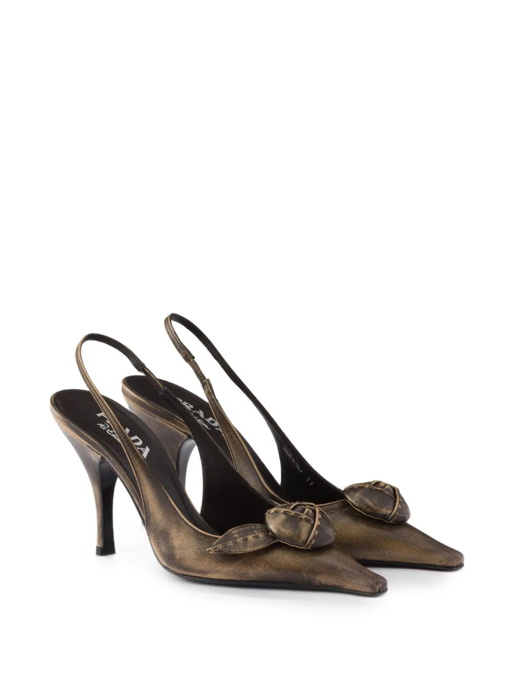 Prada leather slingback pumps Bruin