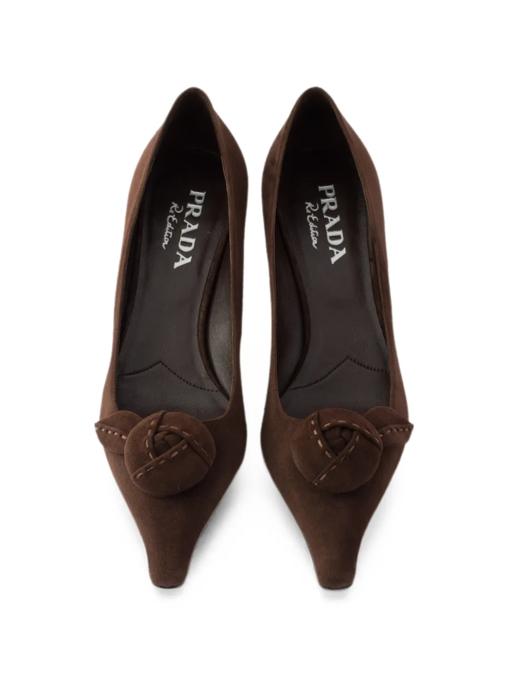 Prada suede pumps Bruin