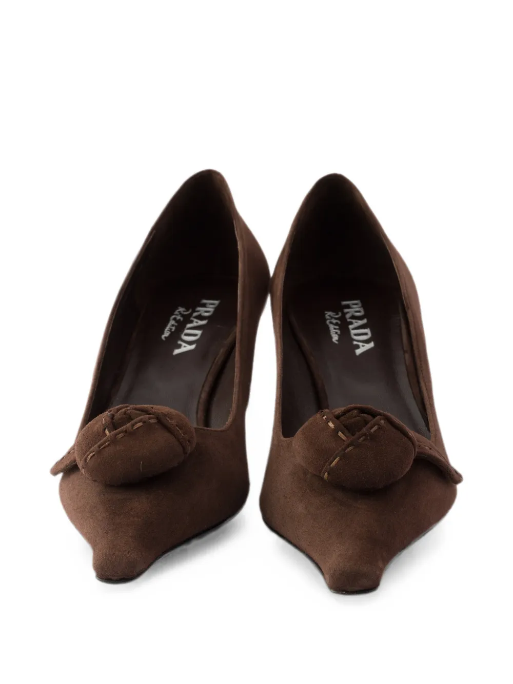 Prada suede pumps Bruin