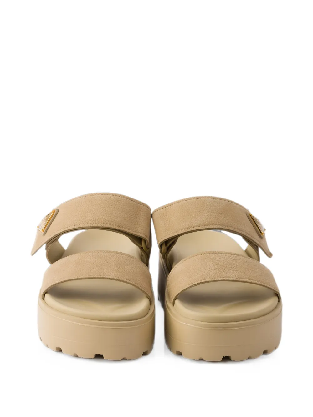 Prada Nubuck slides Beige