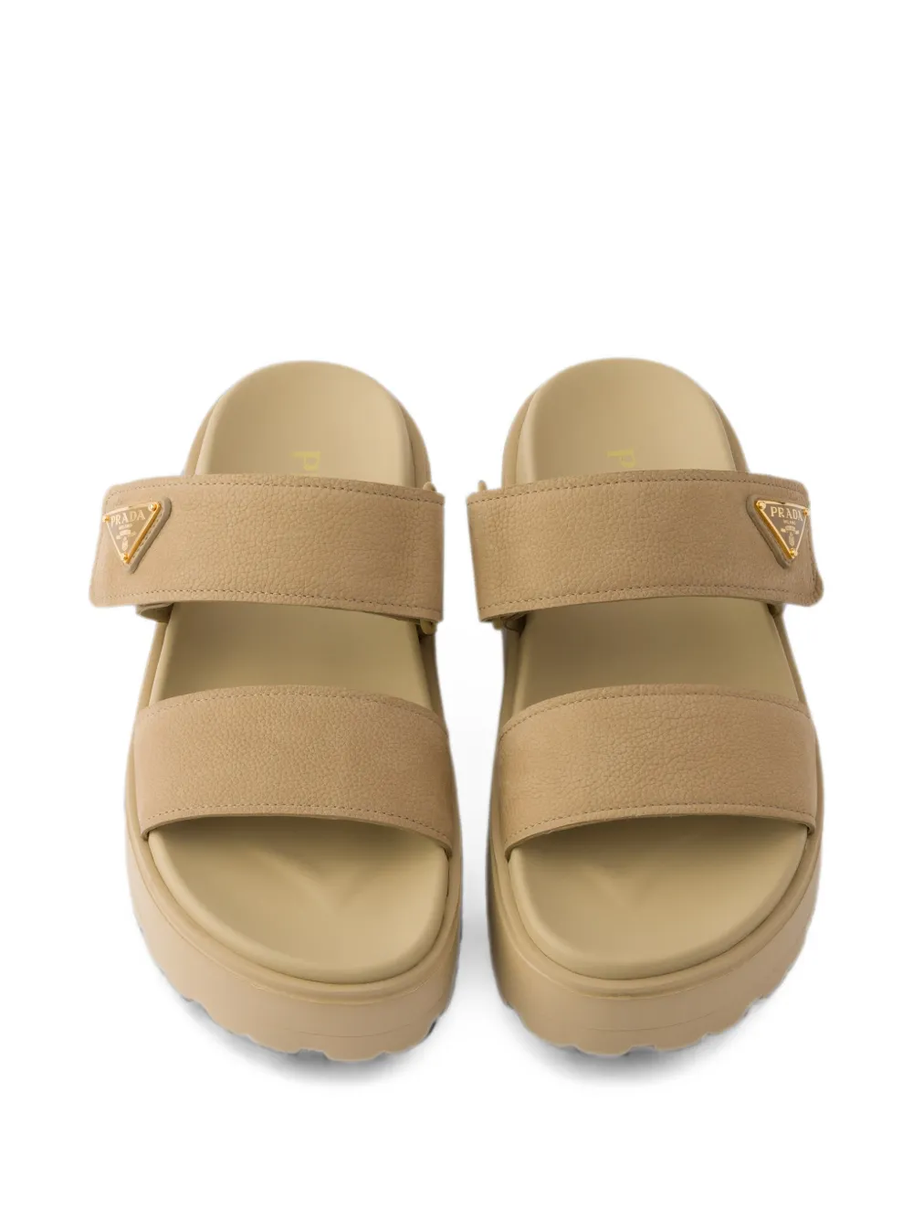 Prada Nubuck slides Beige
