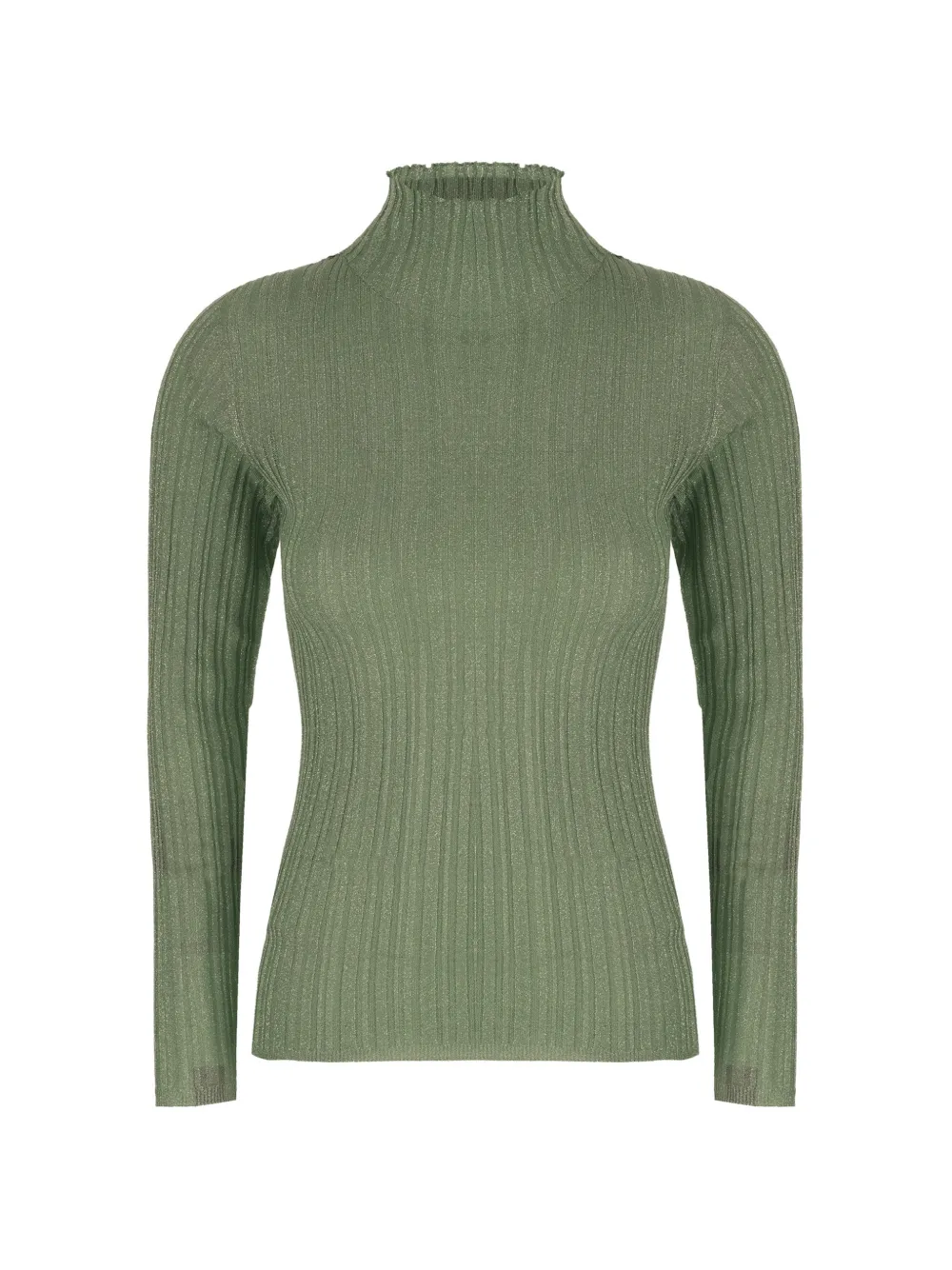 Fabiana Filippi ribbed-knit roll-neck sweater - Grün