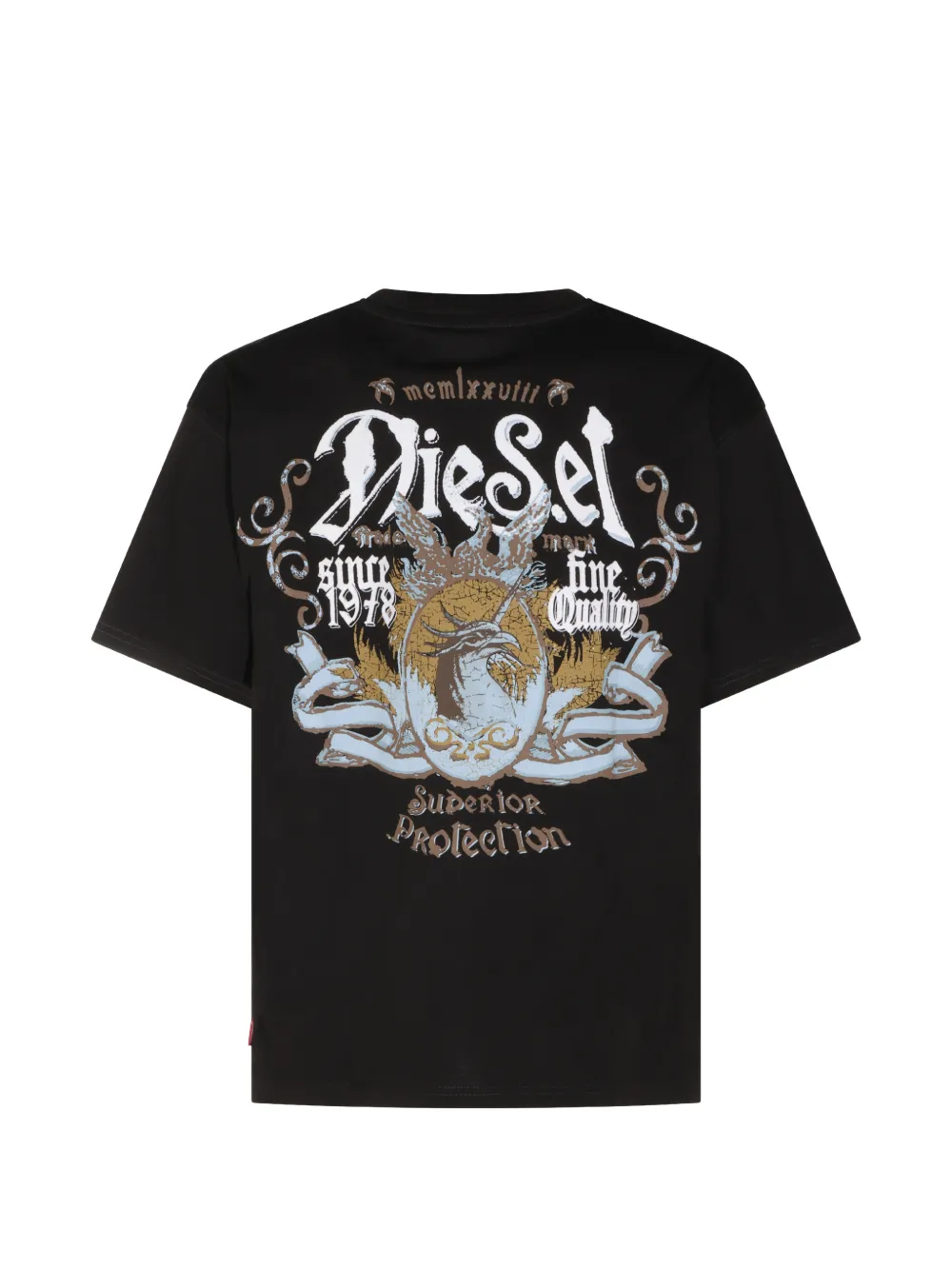 Diesel T-shirt met logoprint Zwart