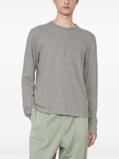 Officine Generale Langarmshirt mit Querstreifen