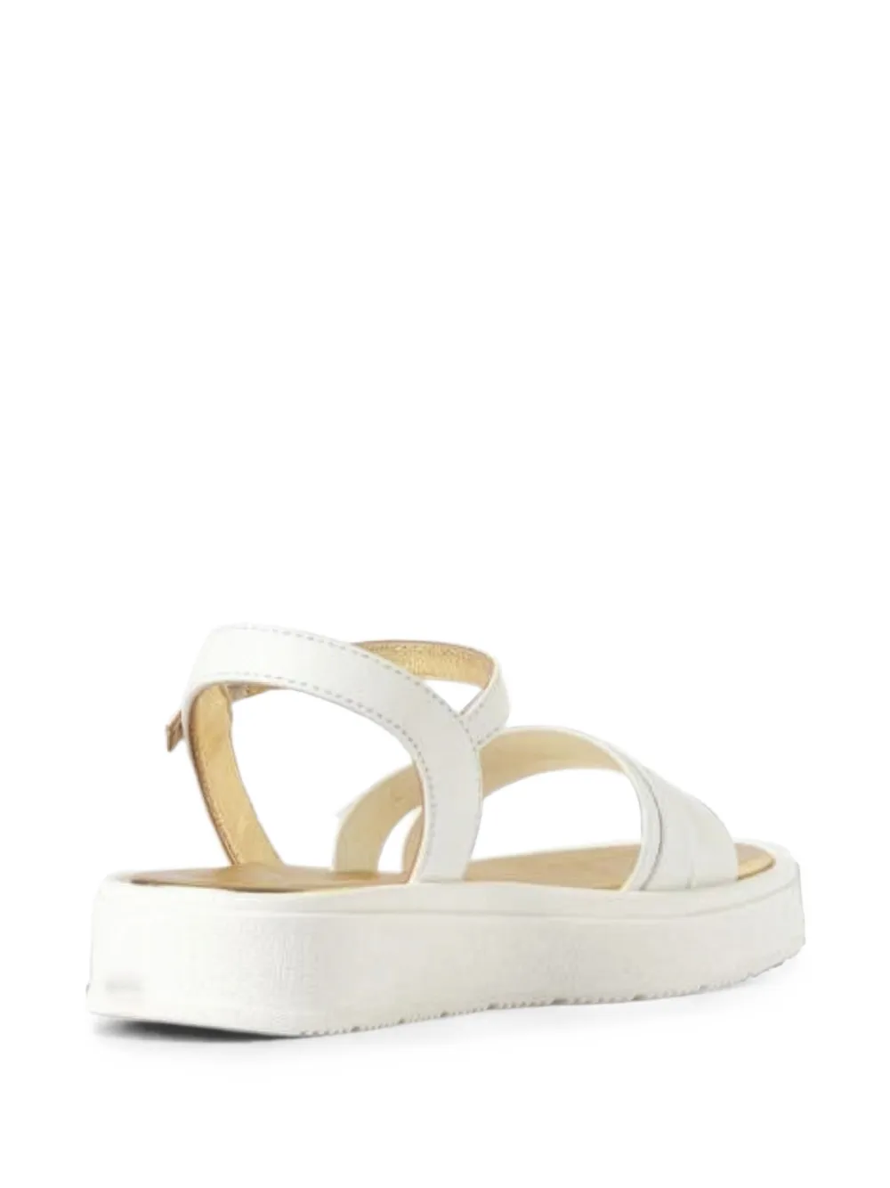 Elisabetta Franchi Kids Sandalen met logoplakkaat Wit
