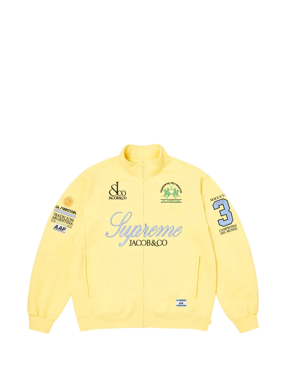 Supreme x La Martina Felpa con logo - Giallo