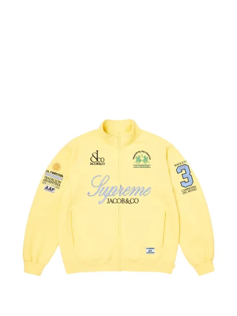 Supreme x La Martina logo-embroidered zip-up sweatshirt