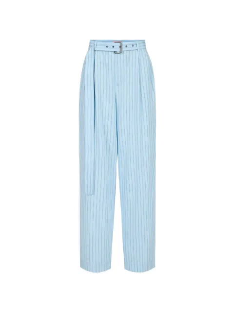 Iceberg pantalones a rayas diplomáticas con cinturón