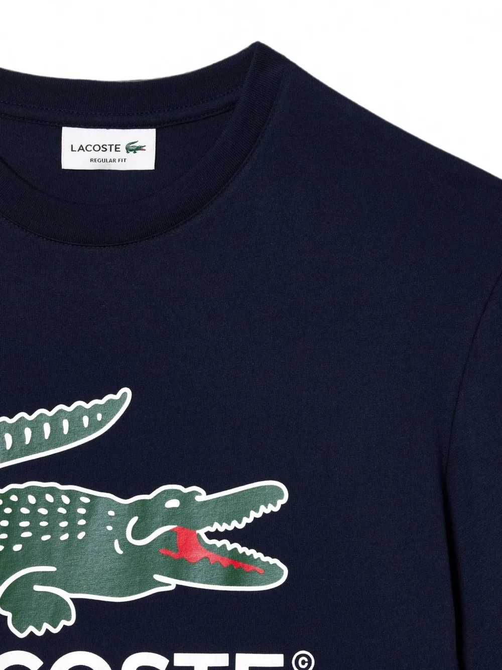 Lacoste T-shirt met logoprint Blauw