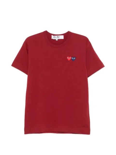Comme Des Garçons Play Play double heart-patch T-shirt
