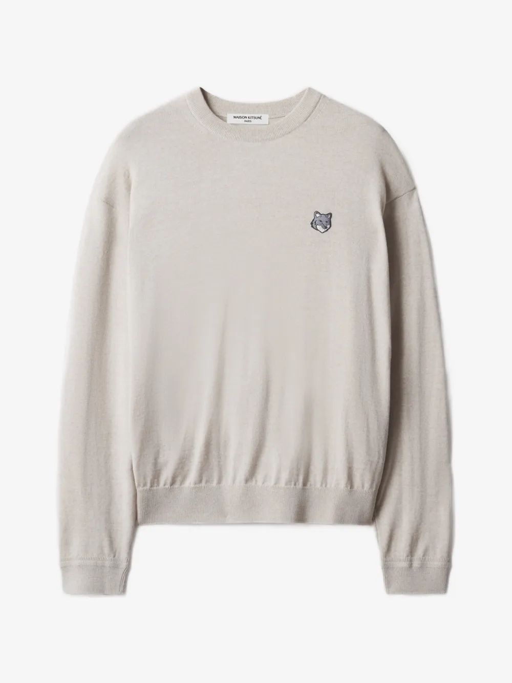 Maison Kitsuné logo-patch sweater | neutral | Image 1