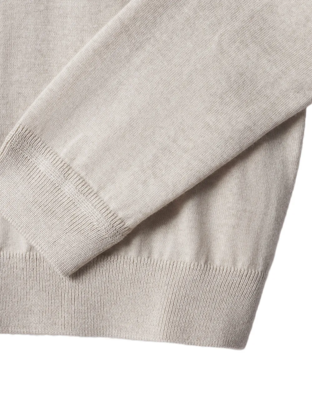 Maison Kitsuné Trui met logopatch Beige