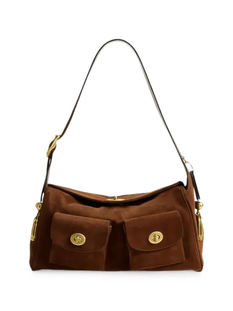 Coach bolso de hombro Haversack con cierre giratorio