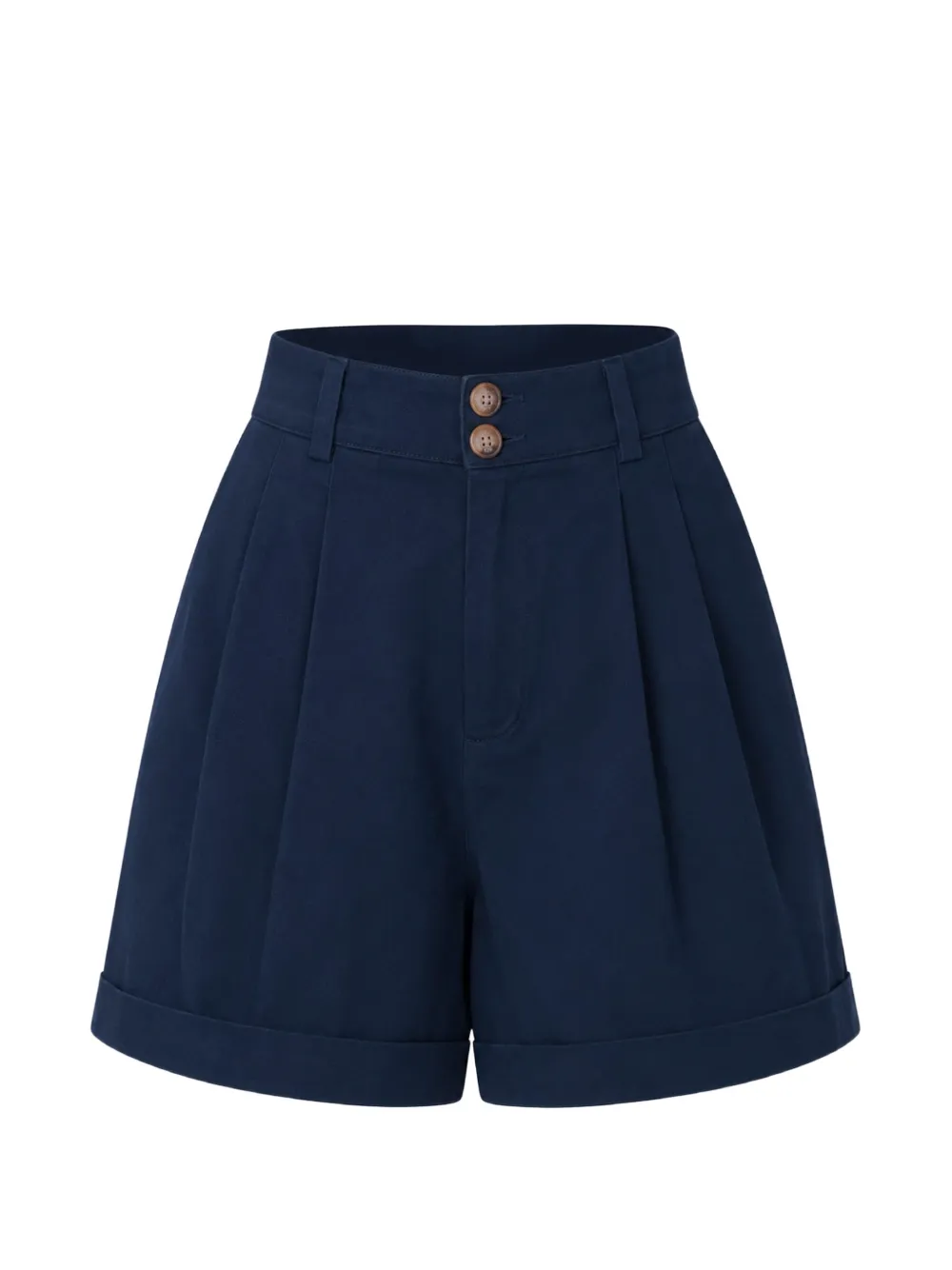 SEROYA Rhoda pleated shorts - Blu