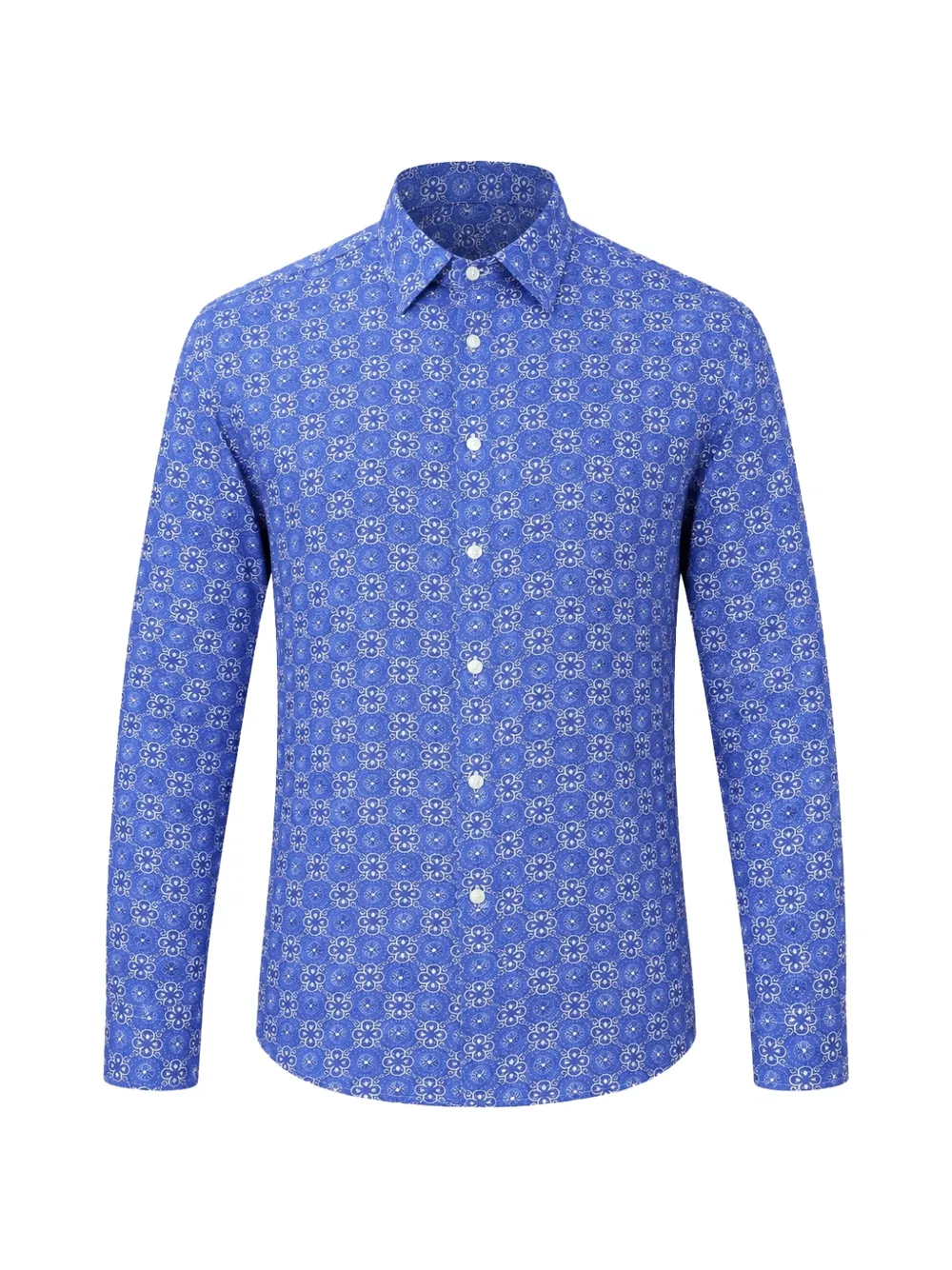PENINSULA SWIMWEAR Bolgheri geometric-print shirt - Blau