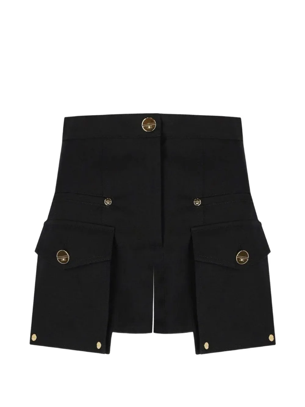 Elisabetta Franchi button-detail shorts - Black