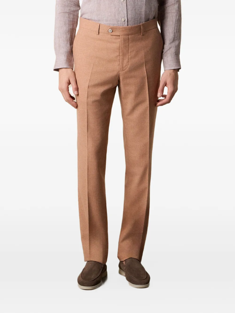 Brooks Brothers tropical-wool trousers - Marrone