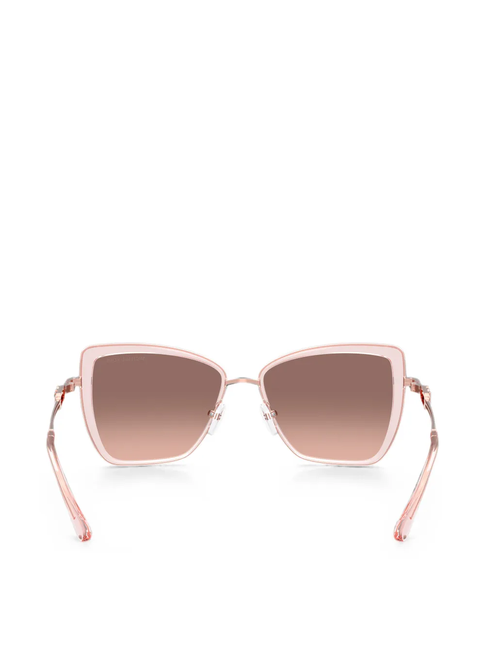 Michael Kors Zonnebril met geometrisch montuur Roze