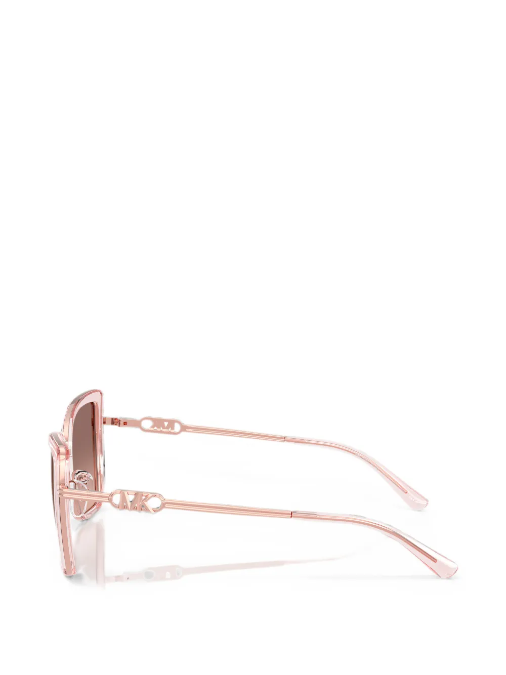 Michael Kors Zonnebril met geometrisch montuur Roze