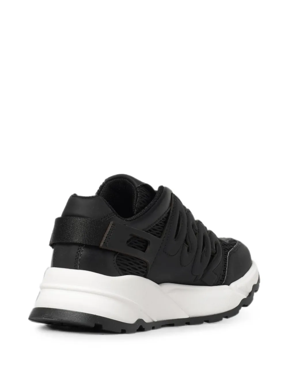 DSQUARED2 KIDS logo-appliqué mesh-panel sneakers Zwart