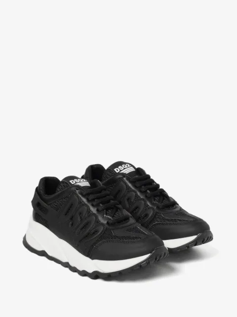 DSQUARED2 KIDS logo-appliqué mesh-panel sneakers