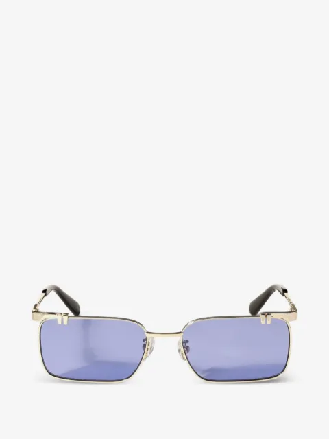 Off-White lentes de sol con armazón rectangular
