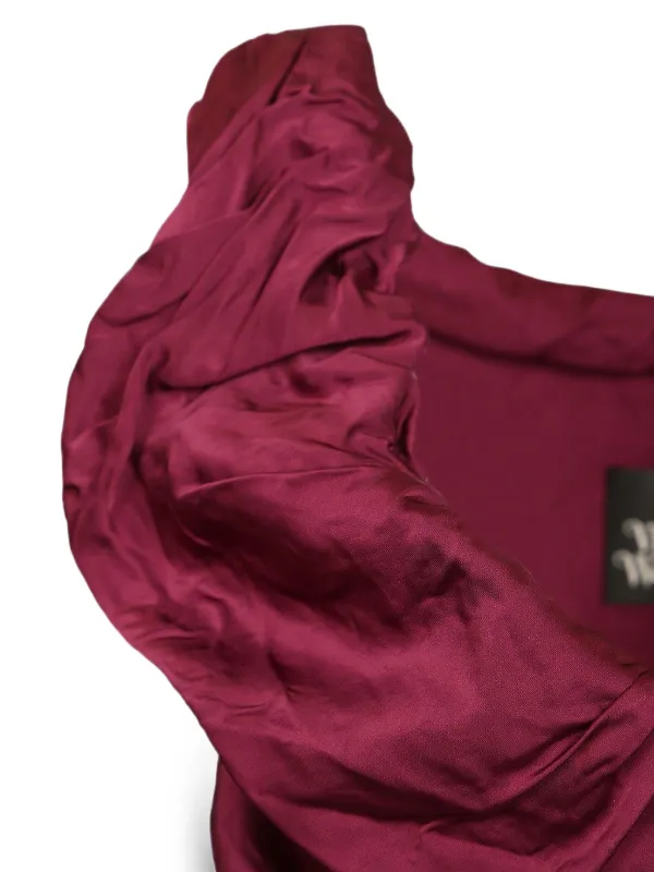 Vivienne Westwood Ginnie Draped Mini Dress in Red, view 4