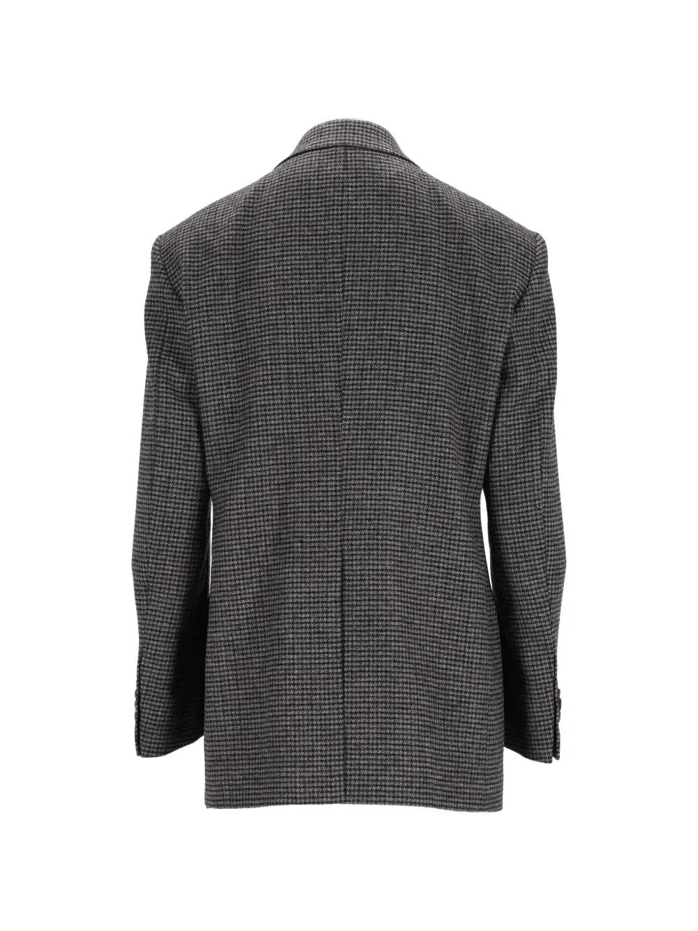 Tagliatore Loreley Double-breasted Micro-check Jacket In Gray