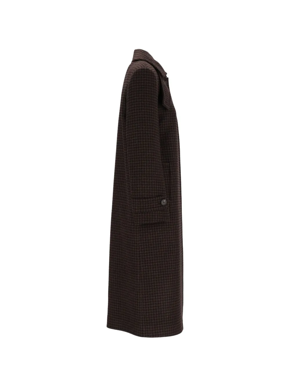 Tagliatore Bethany Houndstooth-pattern Coat In Brown