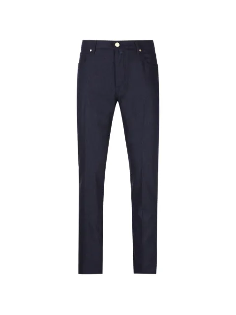Jacob Cohën melange-effect five-pocket trousers