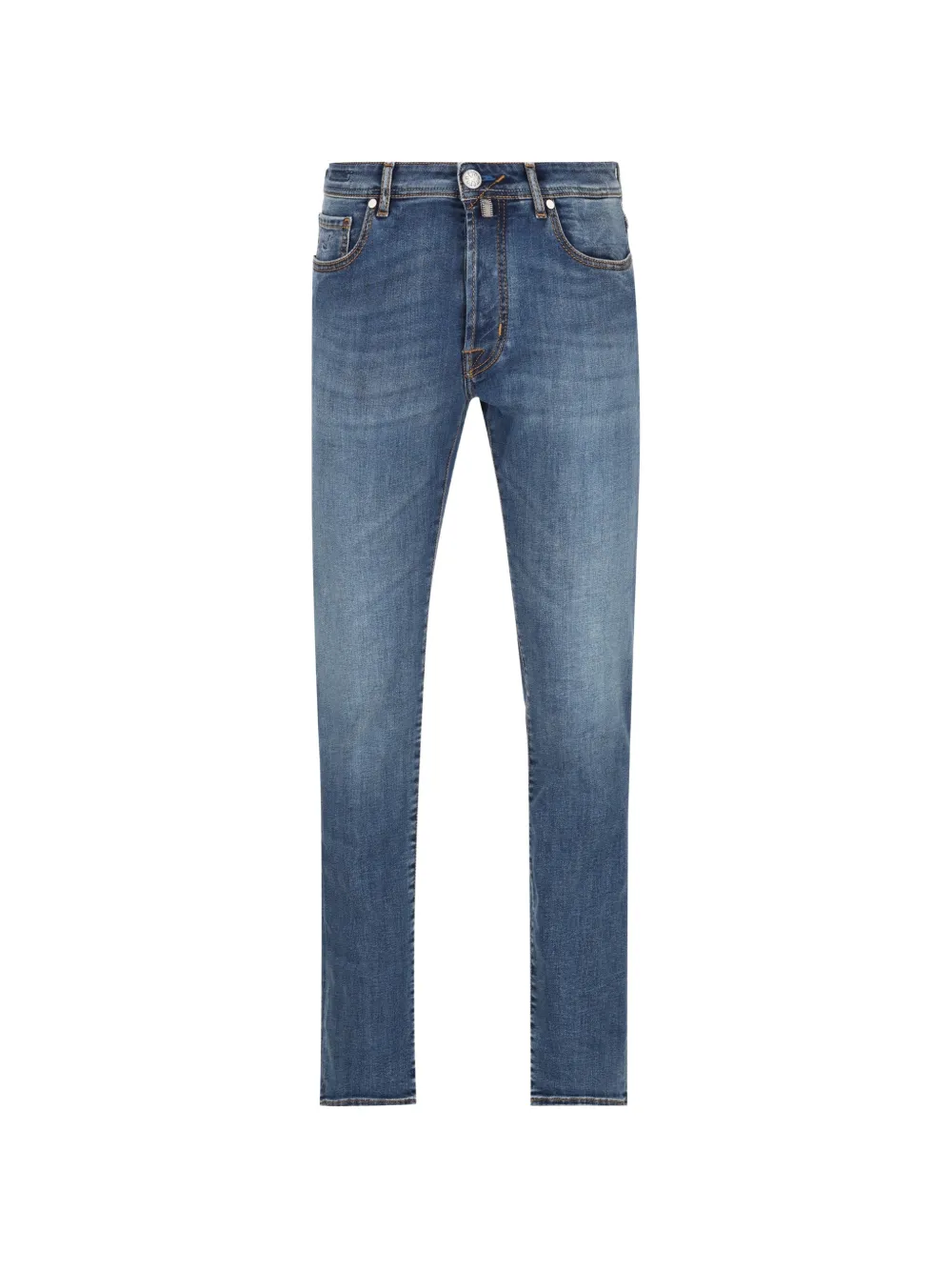 Jacob Cohën logo-patch regular jeans - Blu