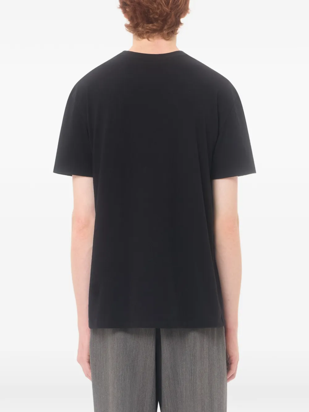 Valentino Garavani katoenen jersey T-shirt met VLogo Signature label Zwart